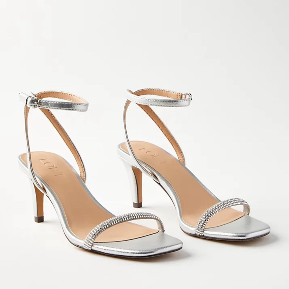 Loft silver heels